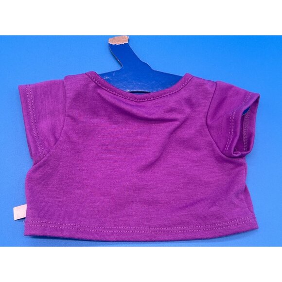 Build-A-Bear Workshop Girl Scouts Purple Doll T-Shirt With Cookie Heart Print - Picture 2 of 3